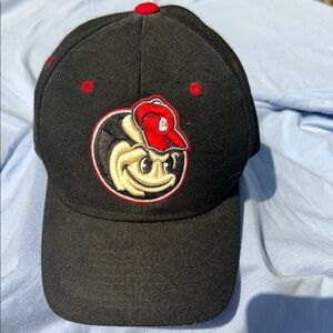 Black Cap with Cartoon Logo